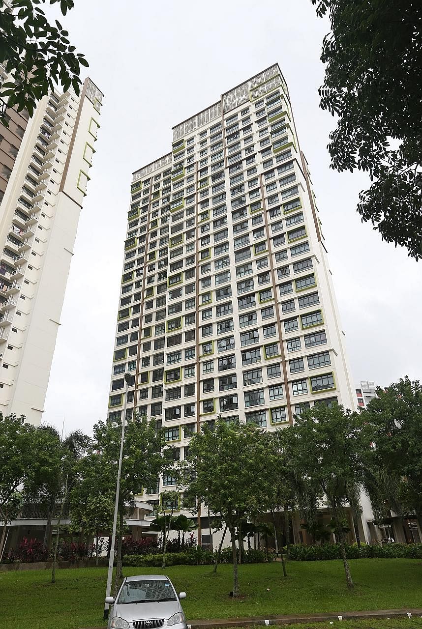 Mr Jackson Heng resides in a four-room Build-To-Order flat in Marsiling Lane (left and above). He has bought a Parc Riviera condominium unit in the West Coast area, which will be near the International Business Park and the high-speed rail station. M