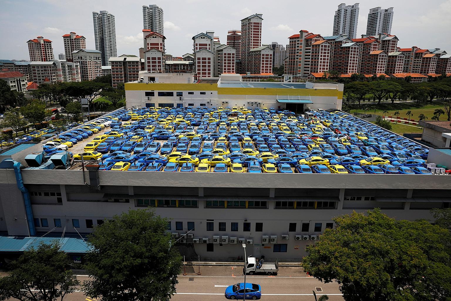 ComfortDelGro's taxi operating profit fell by 19.3 per cent to $135.1 million. Its fleet has shrunk by more than 20 per cent to 13,200 since 2014, and group chief executive Yang Ban Seng said it will not be buying any more taxis for the 2018 financia