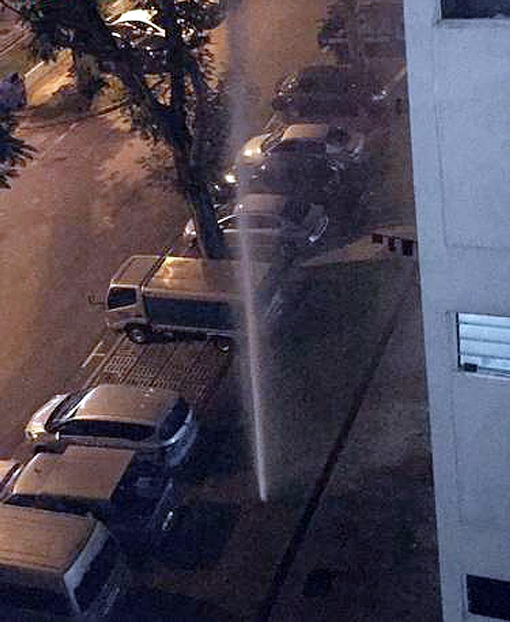 A burst pipe sent a torrent of water gushing up a few storeys high near Block 249 in Hougang Avenue 3 early on Monday morning, fooling at least one resident into thinking it was raining at 3.40am. National water agency PUB said its sensors detected t