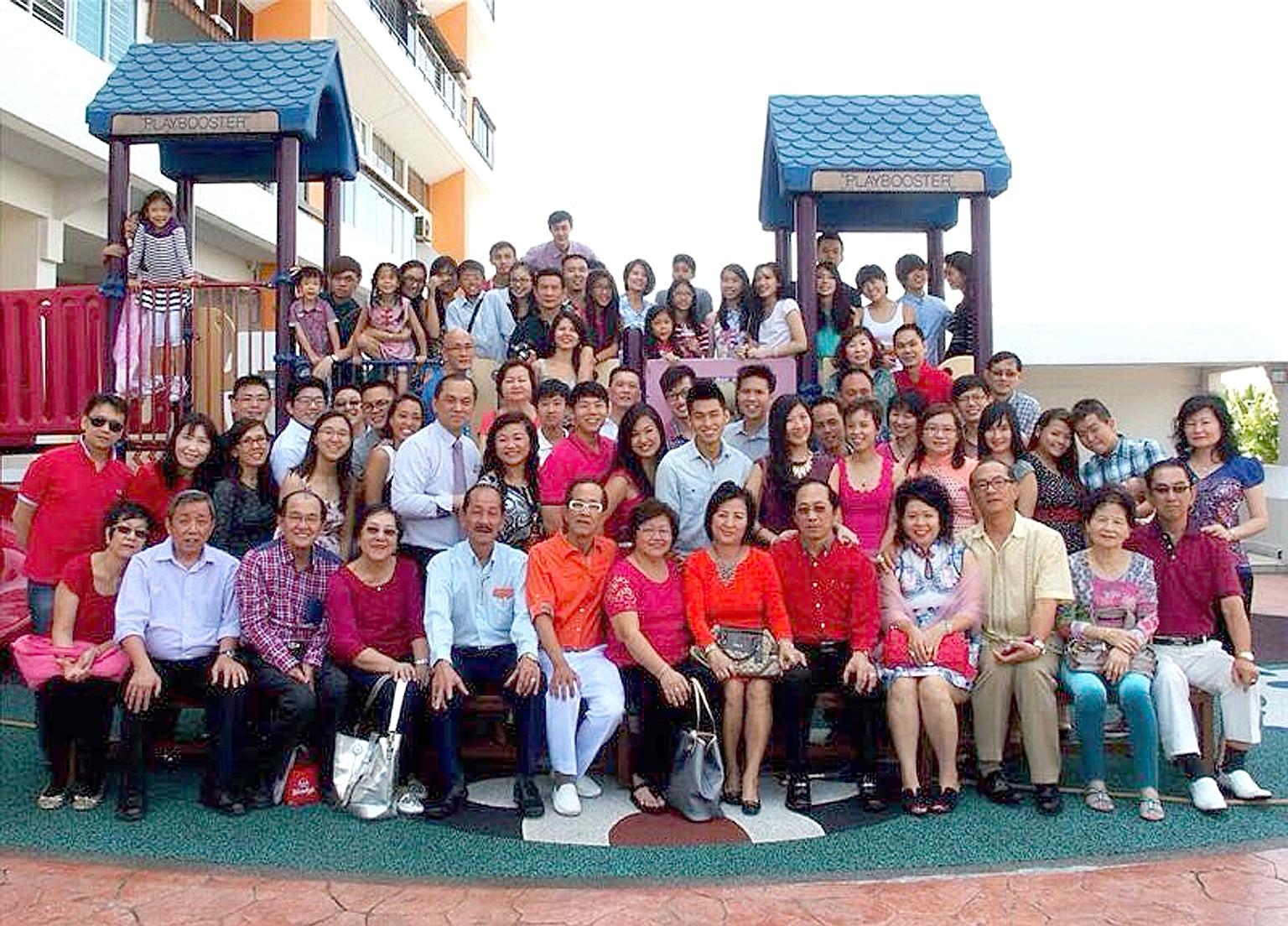 In 2014, more than 90 family members across three generations turned up for the Thia family's Chinese New Year gathering. Since then, a big gathering has been a regular thing for the family.