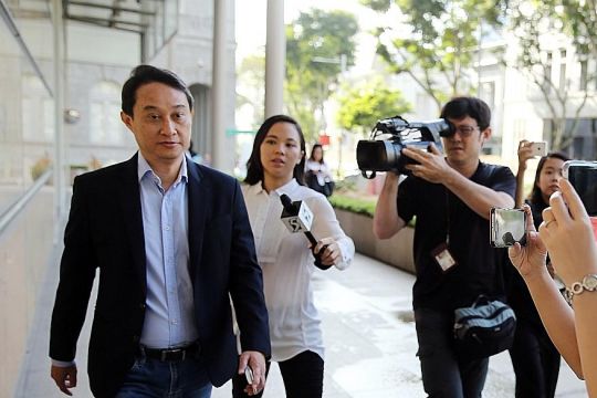 Former CHC fund manager Chew Eng Han at court earlier this month. He said his family found it hard to accept the ruling.