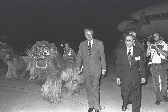 Dr Billy Graham was greeted by lion dancers when he arrived in Singapore in 1978 to preach over five nights at the old 55,000-seat National Stadium in Kallang. The National Council of Churches of Singapore said 337,000 people, including Singaporeans