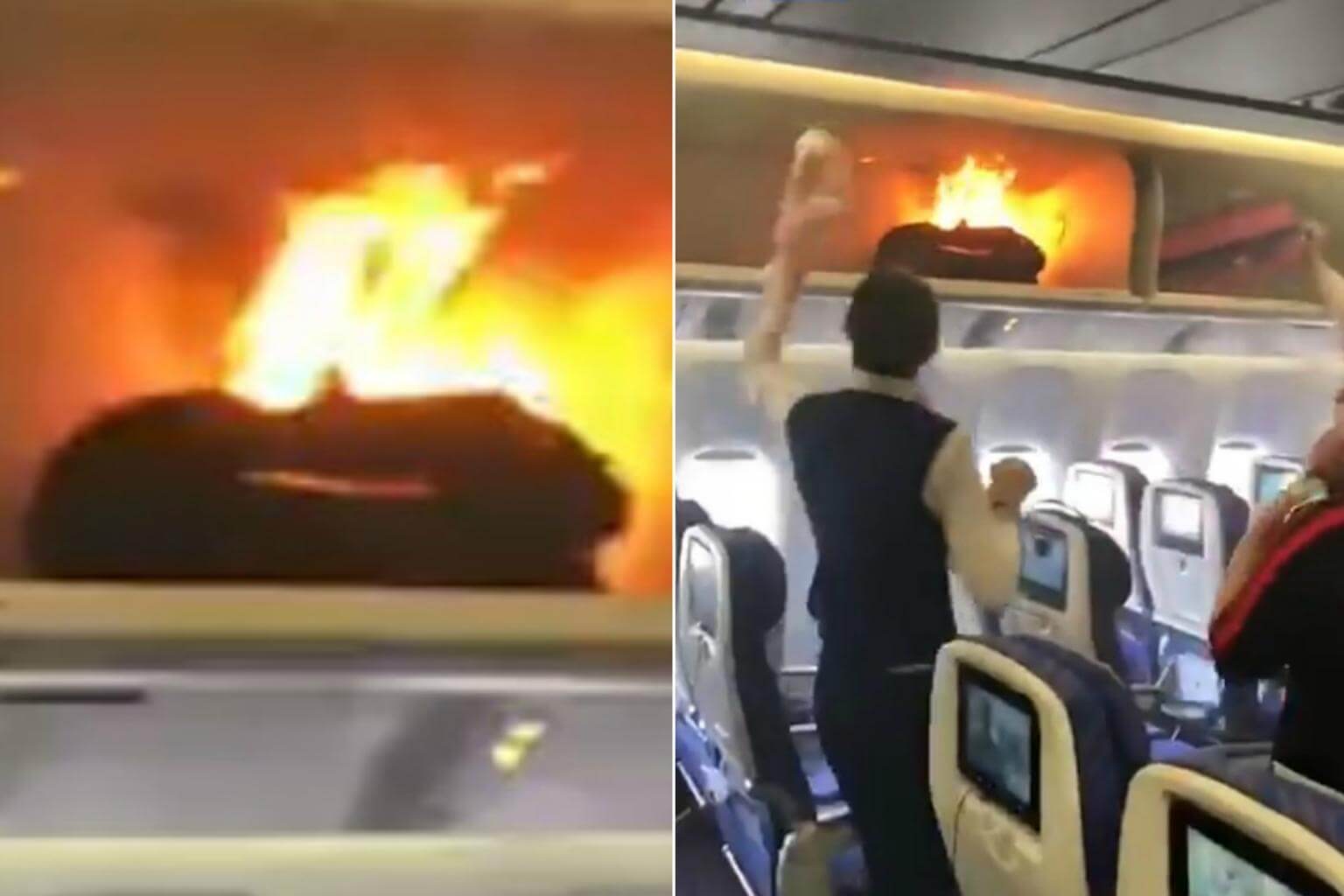 China Southern Airlines flight delayed after portable charger bursts into  flames | The Straits Times