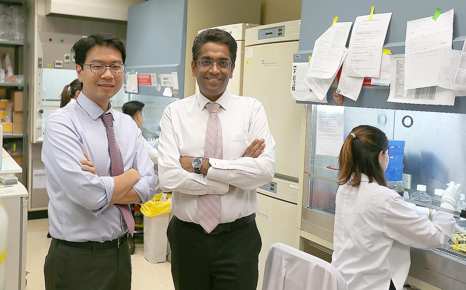 Dr Daniel Tan and Associate Professor Gopalakrishna Iyer embarked on the research after chatting about "weird" cases in which head and neck cancer patients stayed alive years after they should have died.