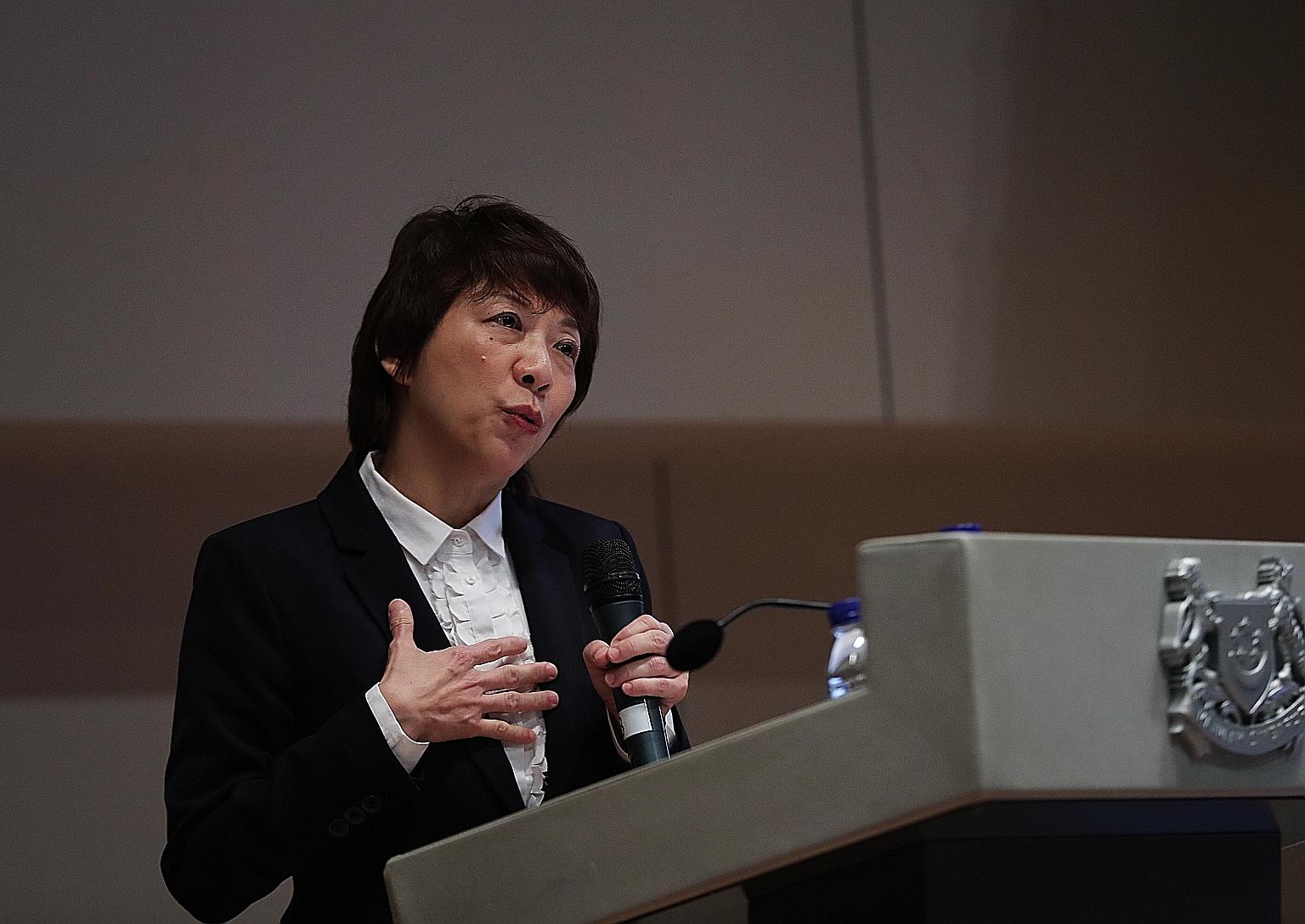 In her speech at the Family Justice Courts' Workplan 2018 seminar, Justice Debbie Ong also stressed the court's role in meeting the needs of various family members embroiled in legal disputes.