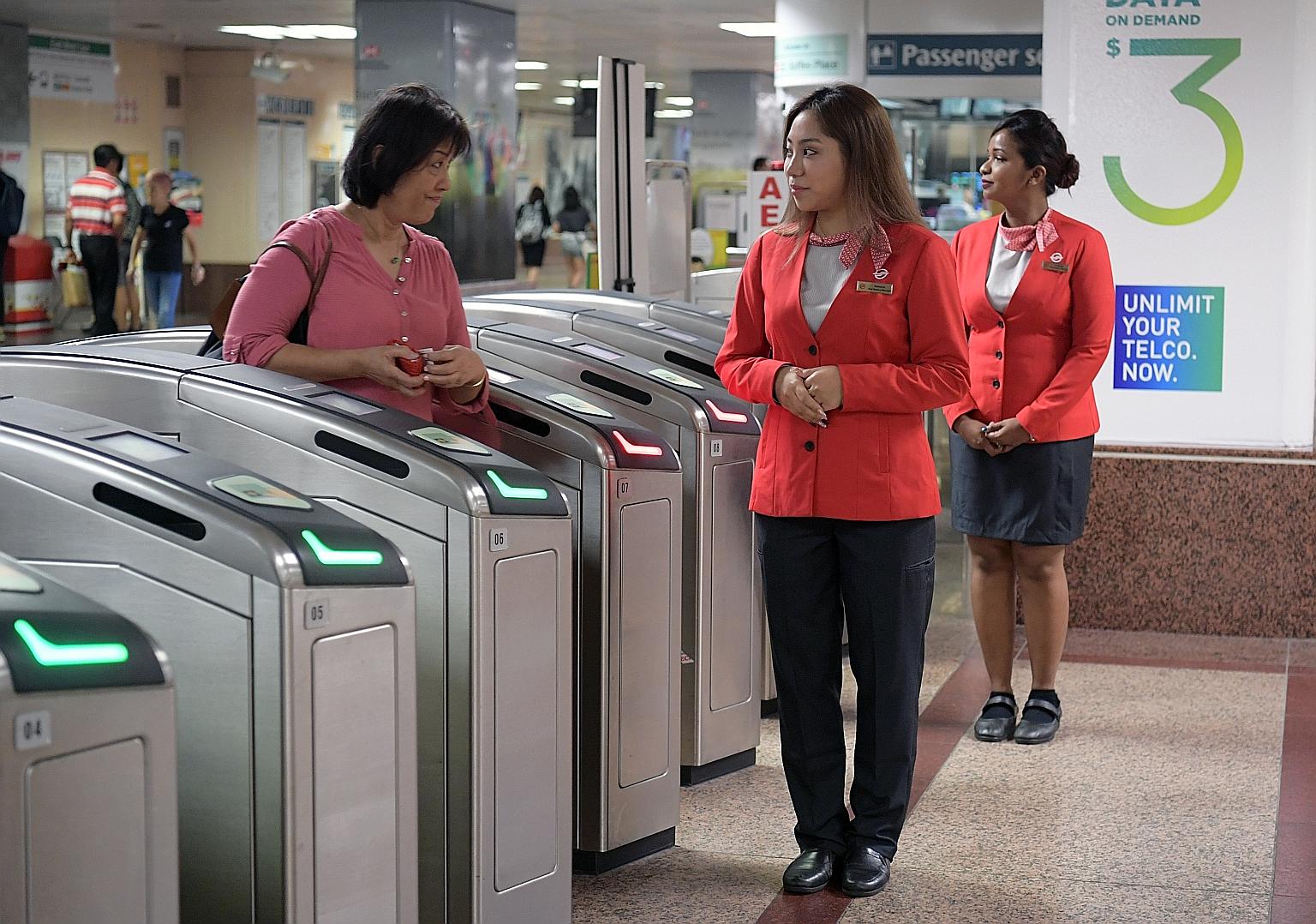 The brighter shade of red makes staff more visible. The changes - which come after a year of discussions with staff and the National Transport Workers Union - were also designed for comfort and functionality. The last uniform revamp was in 2010.