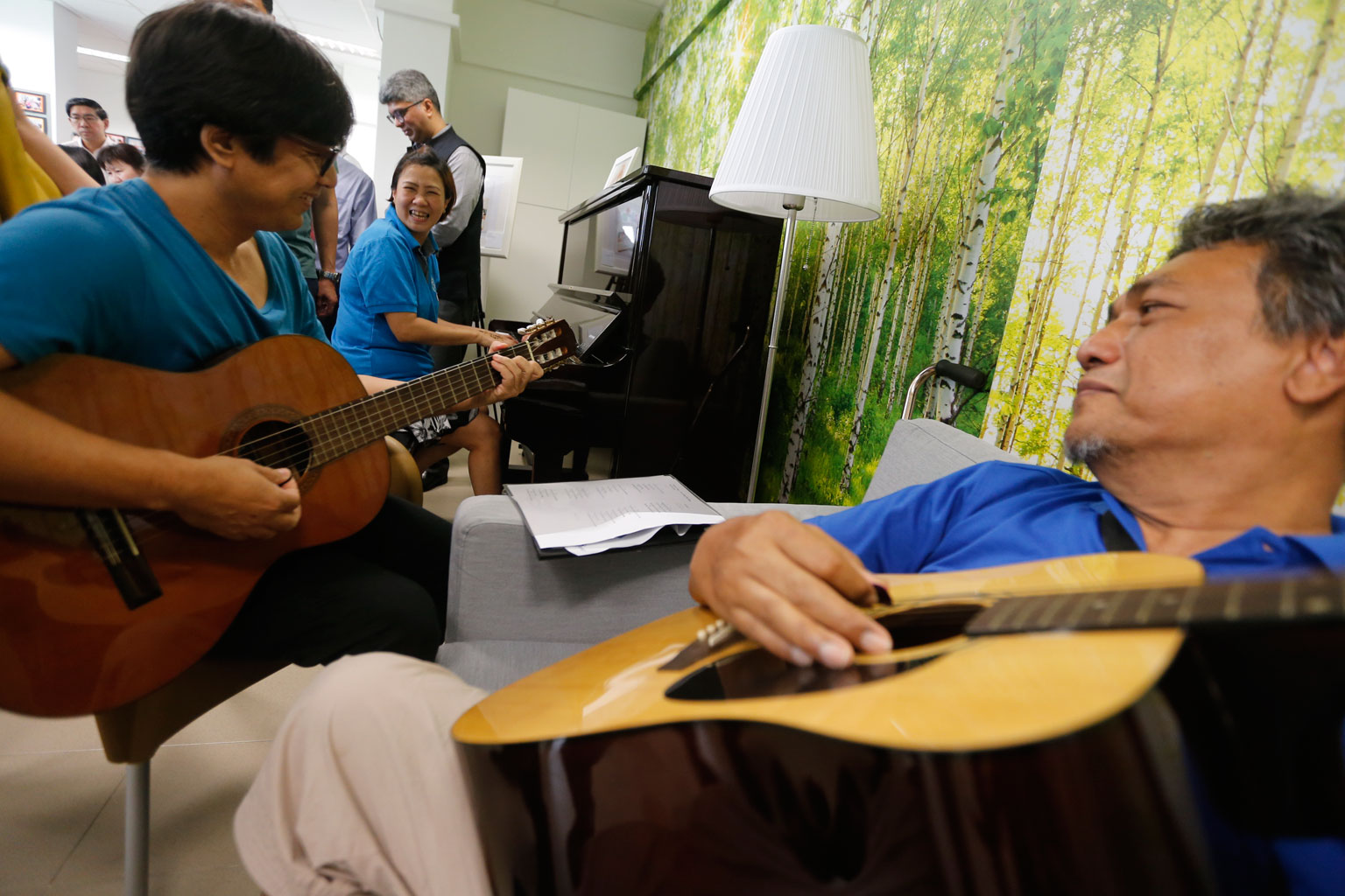 Residents enjoying themselves at the newly opened Pacific Activity Centre in Yishun Street Activity 31, which provides comprehensive and holistic care for the elderly.