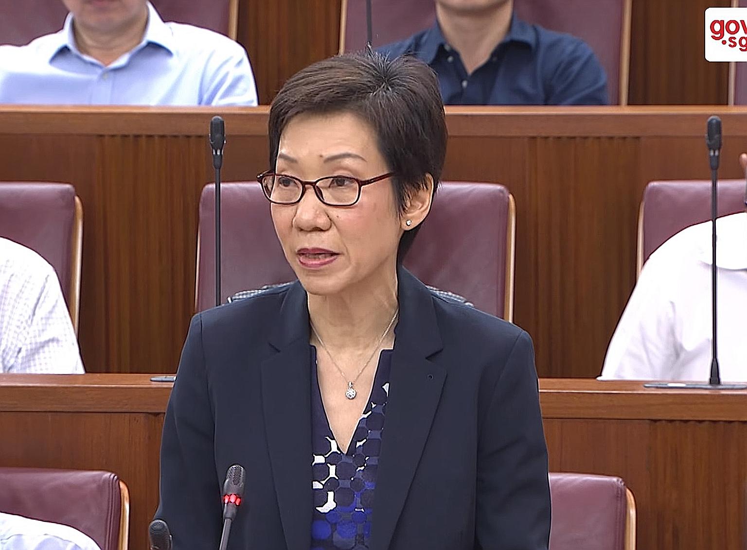 House Leader Grace Fu (above) said Ms Sylvia Lim was in effect accusing the Government of being untruthful.