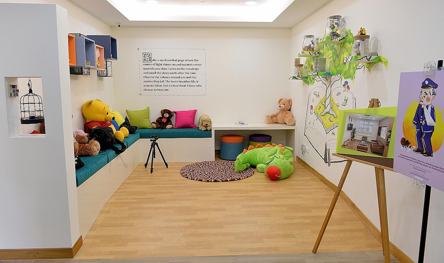 Safe Space, which is run by family specialist centre Pave, helps children under 16 who are victims or witnesses of domestic violence. Children are referred there by the MSF's Child Protective Service, the Family Justice Courts, as well as by relative