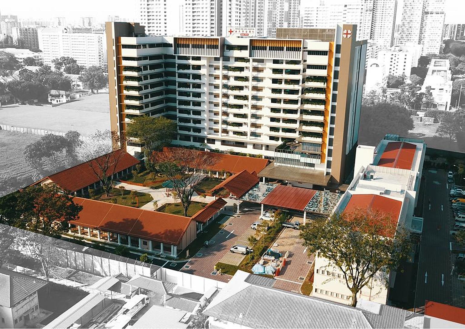 Kwong Wai Shiu Hospital's redeveloped facilities include a new 12-storey nursing home with more than 600 beds.