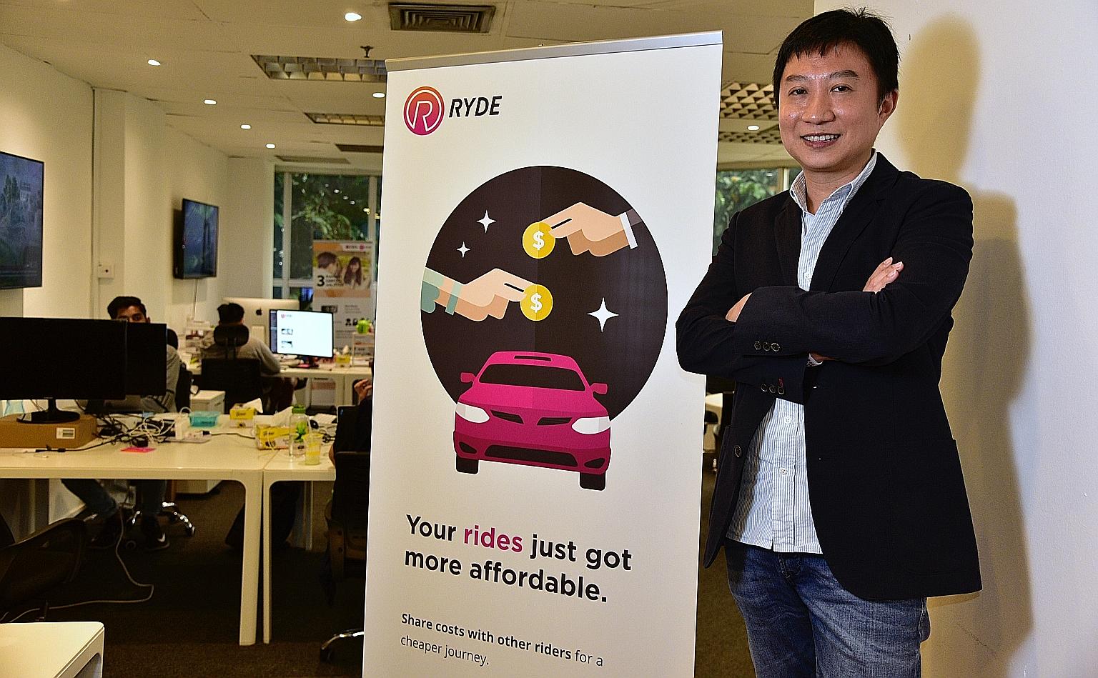 Ryde's CEO Terence Zou says drivers are already signing up with the service.