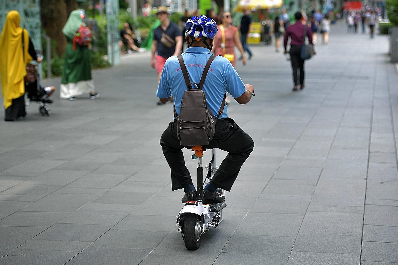 The online poll covers topics such as the mandatory use of helmets for cyclists travelling on roads, how safe pedestrians feel when cyclists and PMD users ride past them, and what riders should do at road crossings. Members of the public have up till
