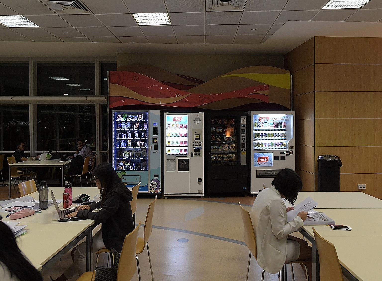 Vending machines in the National Library were found to carry carbonated drinks, despite there being less than a month left to the implementing of the new Healthier Drinks Policy.