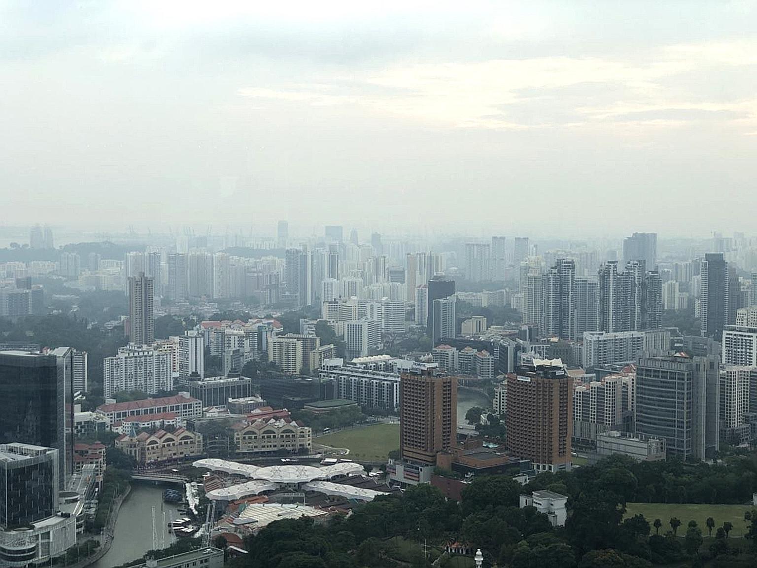 Mesmerizing Haze In Eastern Singapore Likely Due To Hot Spot In Johor: Nea Image for Mobile Mesmerizing Haze In Eastern Singapore Likely Due To Hot Spot In Johor: Nea Image for Mobile