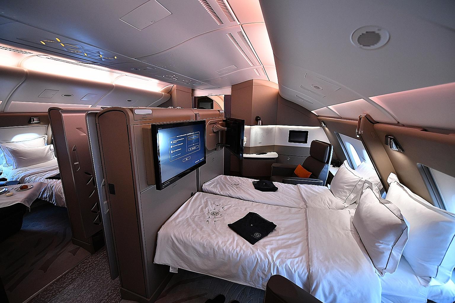 SIA received some feedback regarding door noise for its Suites, which it has resolved. Some customers also shared privacy concerns because of the unobstructed views between Suites when doors are open.