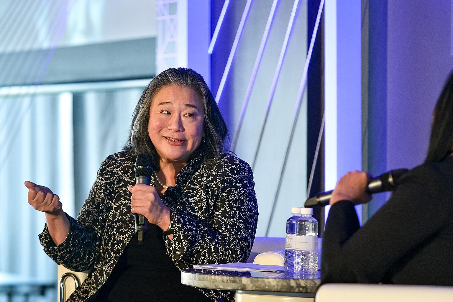 Ms Tina Tchen was in Singapore as the keynote speaker at Procter & Gamble's first Asia-Pacific #WeSeeEqual Symposium on April 2, where she shared her experiences in advocacy and working in the White House.