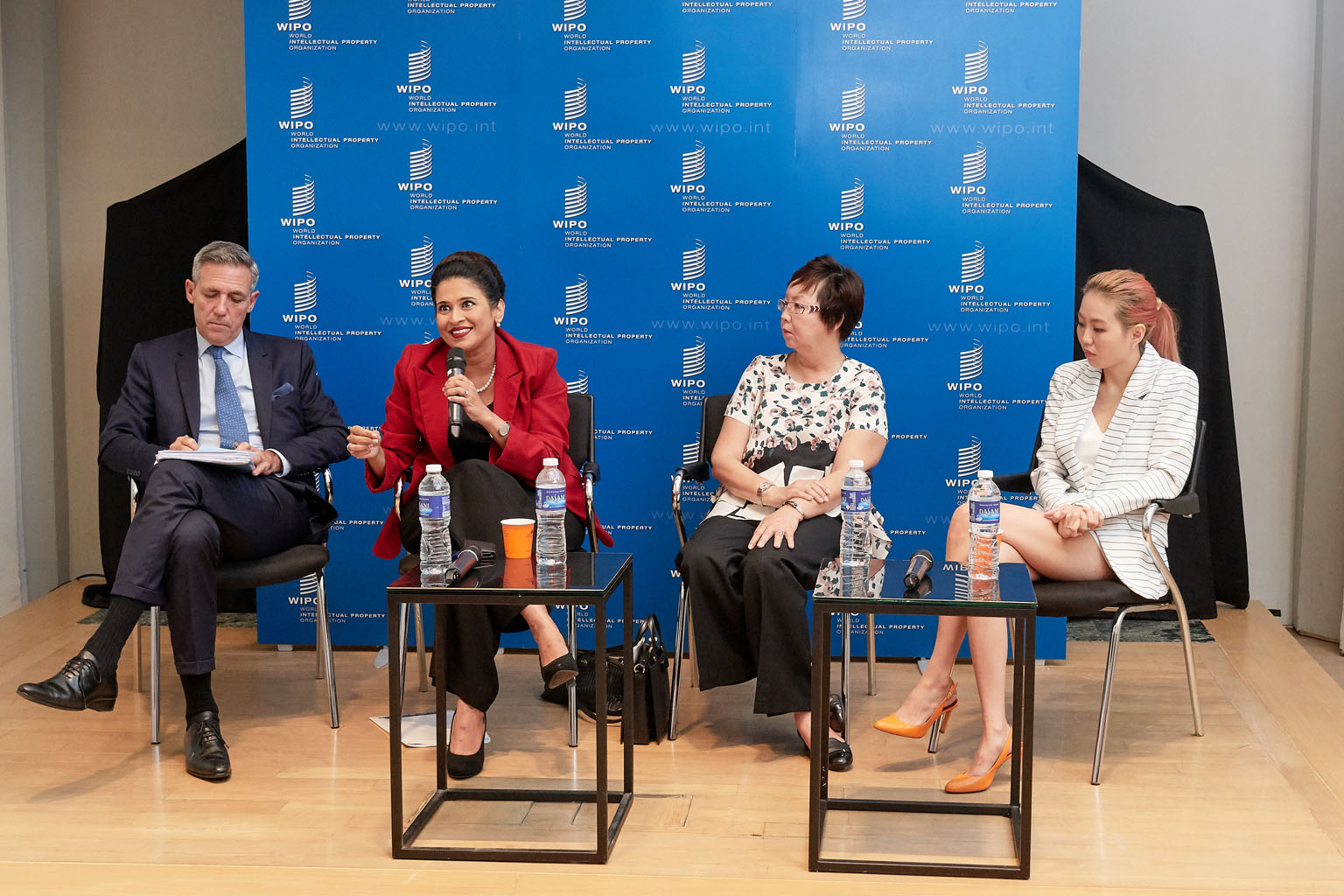 A panel discussion yesterday on the contribution of women to innovation and creative industriesfeatured (from left) Wipo Singapore office director Denis Croze, president of PrimeTime Business and the Professional Women's Association Lavinia Thanapath
