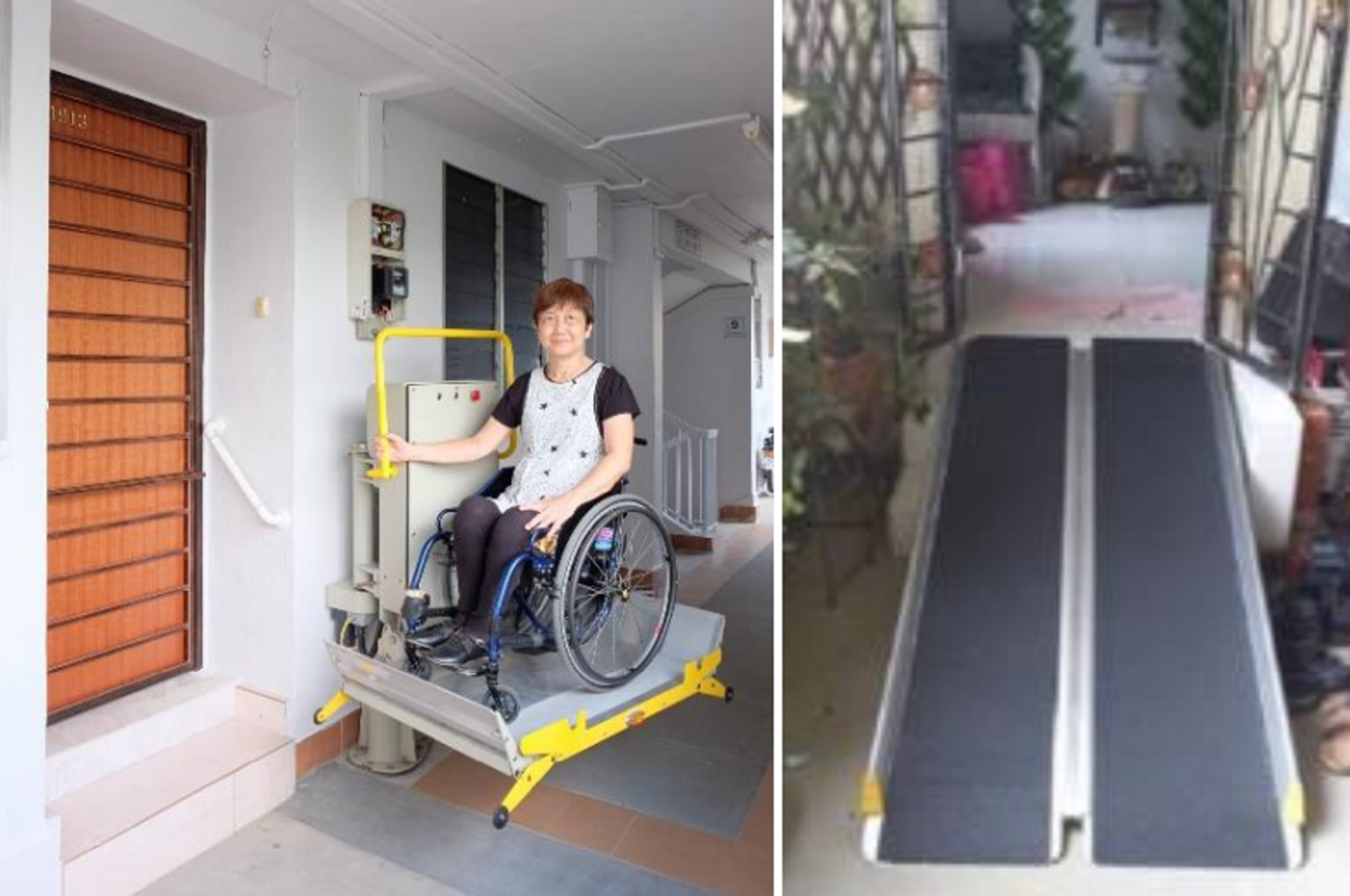 Seniors who are wheelchair users can get ramps for multi-step HDB flat ...