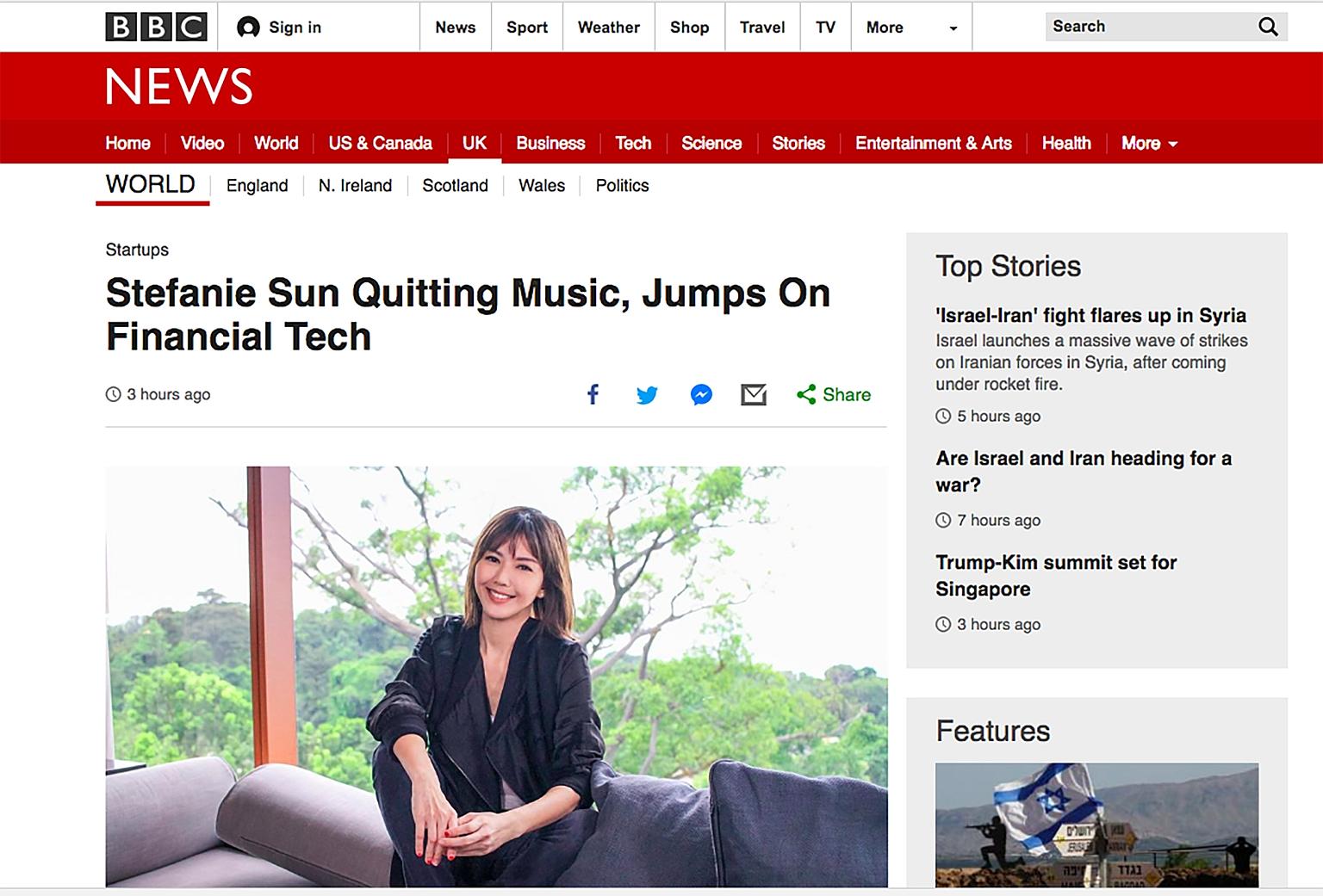 A screengrab of the fake article on website Kiwiplunge, which also appears to rip off British broadcaster BBC. The singer said she has "none of the mentioned assets in the article (this includes the brains to invest)".