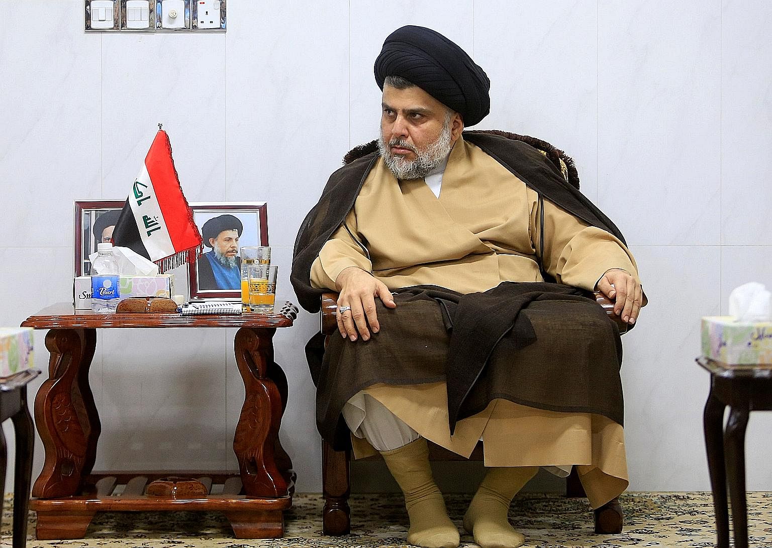 Mr Moqtada al-Sadr cannot become prime minister as he did not run in the election, but his bloc's victory puts him in a position to have a strong say in negotiations to form a coalition.