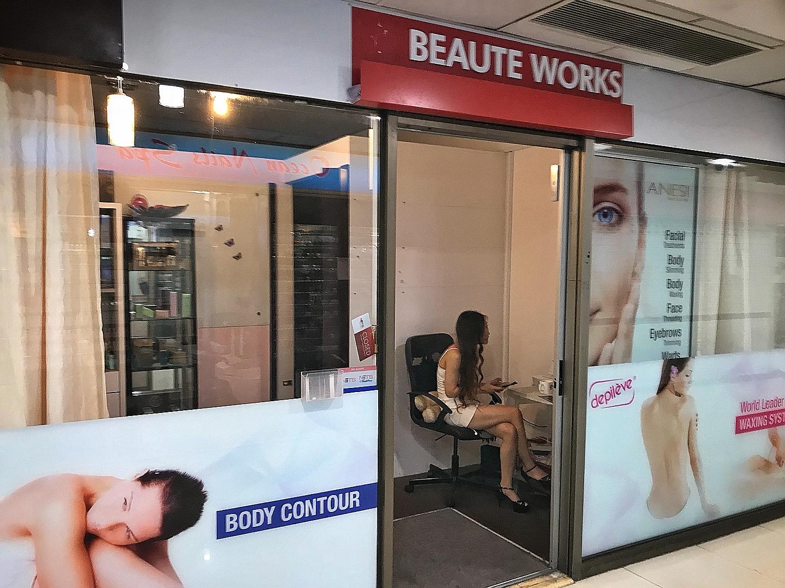 Far East Plaza has seen a shift in services, with massage parlours springing up mostly on the fourth and fifth floors of the mall that used to draw youngsters with its apparel and accessory shops.