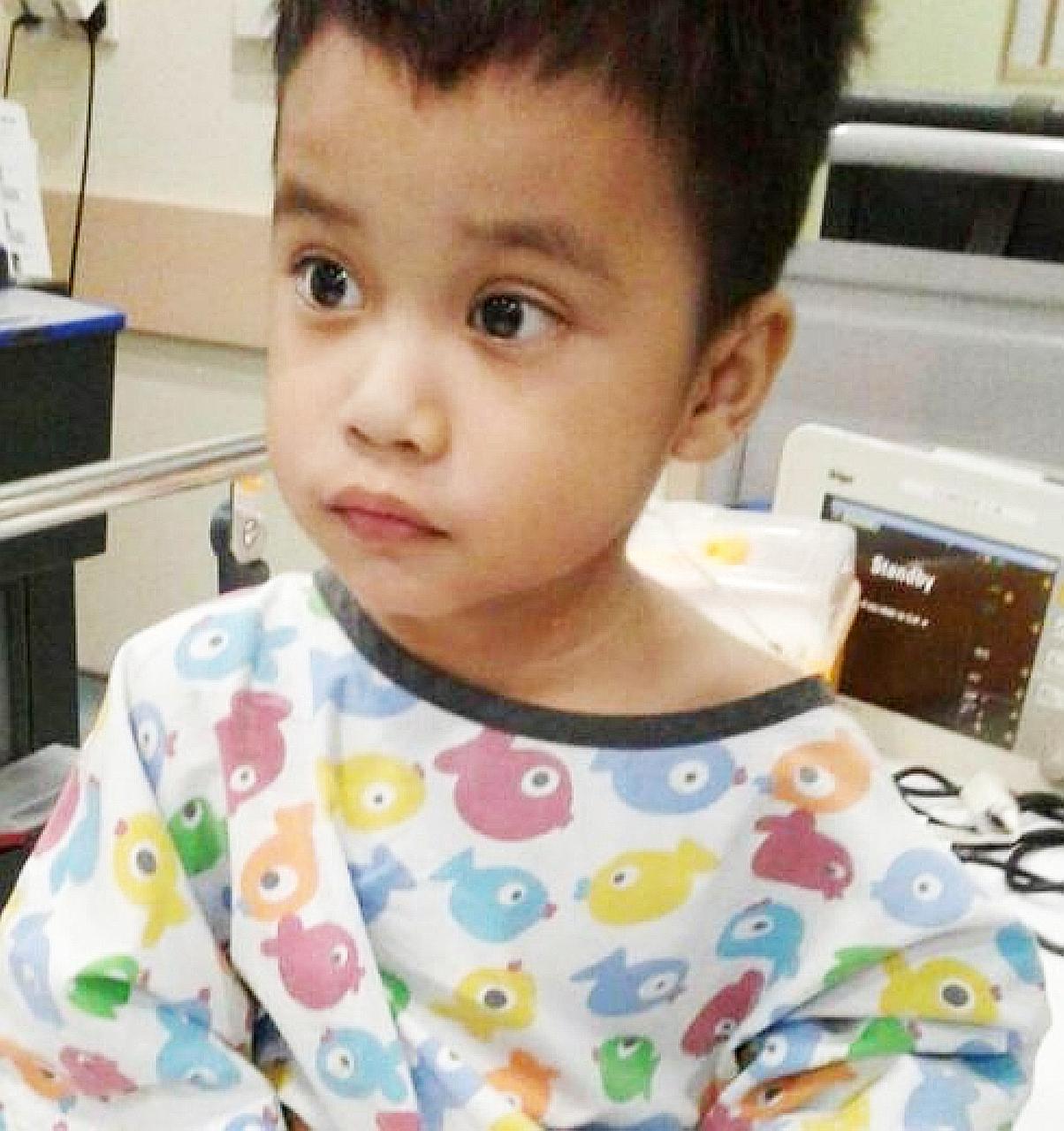 Muhammad Royyan suffers from hypoplastic left heart syndrome, a rare heart defect that affects normal blood flow through the heart. Public donations for his treatment jumped after his father, Nur Alam Shah, died last Friday of a heart attack.