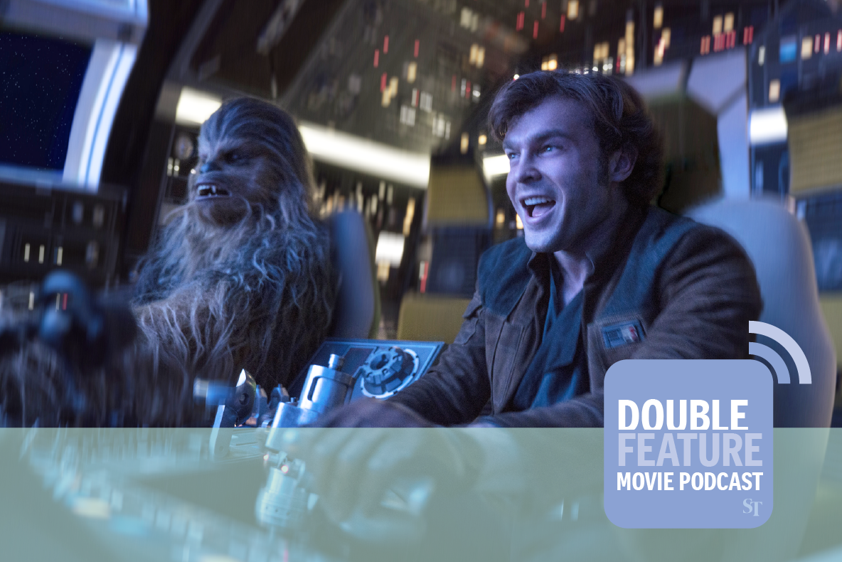 Solo: A Star Wars Story, starring Alden Ehrenreich, reviewed at the Double Feature Movie Podcast