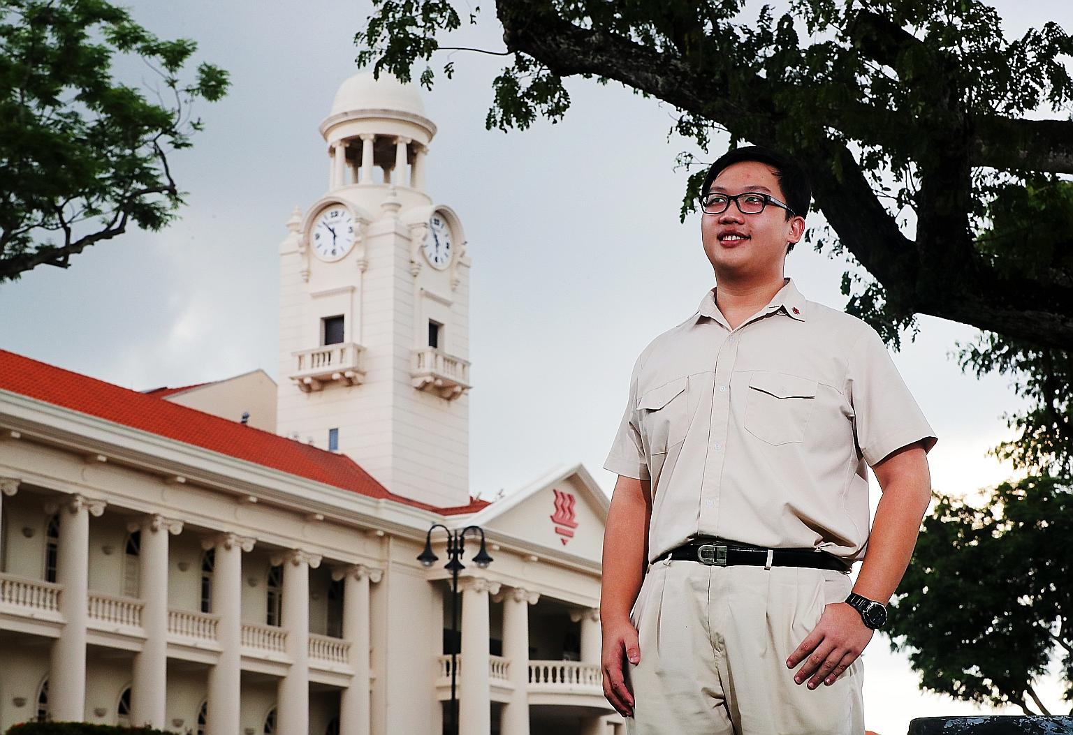 HCI student Thames Teo, from Kuo Chuan Presbyterian Primary, was inspired by a President's Scholar, who was from his alma mater.