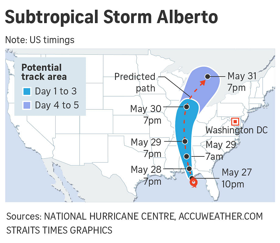 Thousands Evacuate As Storm Alberto Powers Towards Florida | The ...