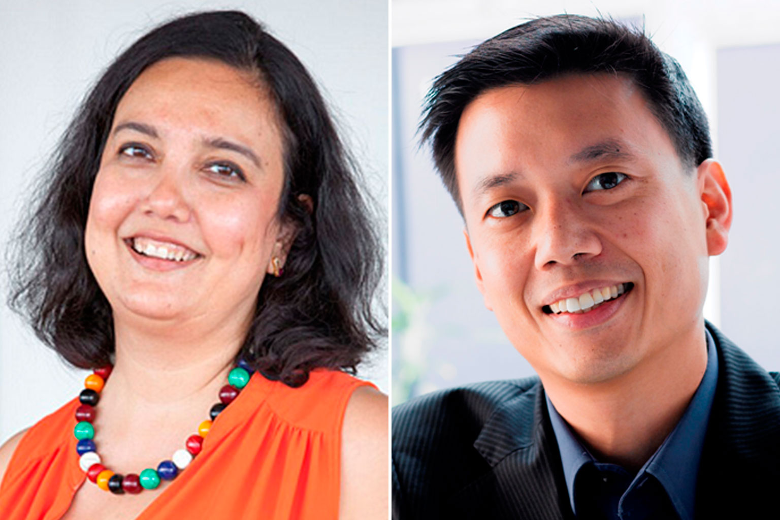 AVPN knowledge centre managing director Kevin Teo AVPN chief executive Naina Subberwal Batra