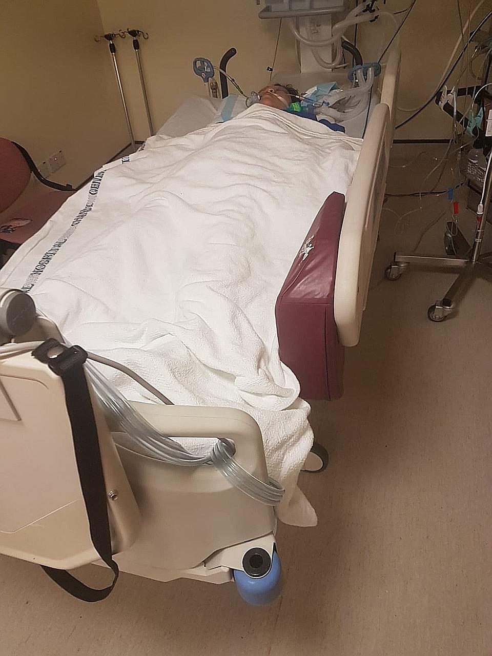 Madam Violet Poh was walking on a shared path for joggers and cyclists at Tampines Park Connector when she was hit.