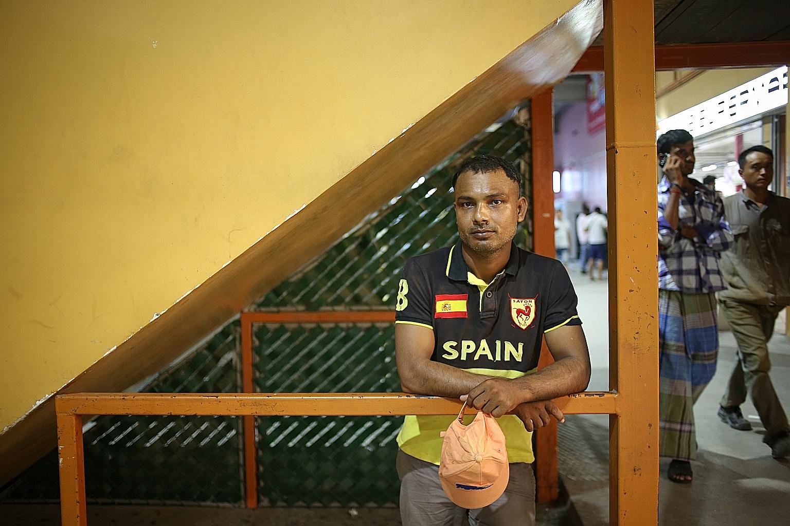 Mr Hasan Shofiqul (left) clocked long hours and kept his own records.