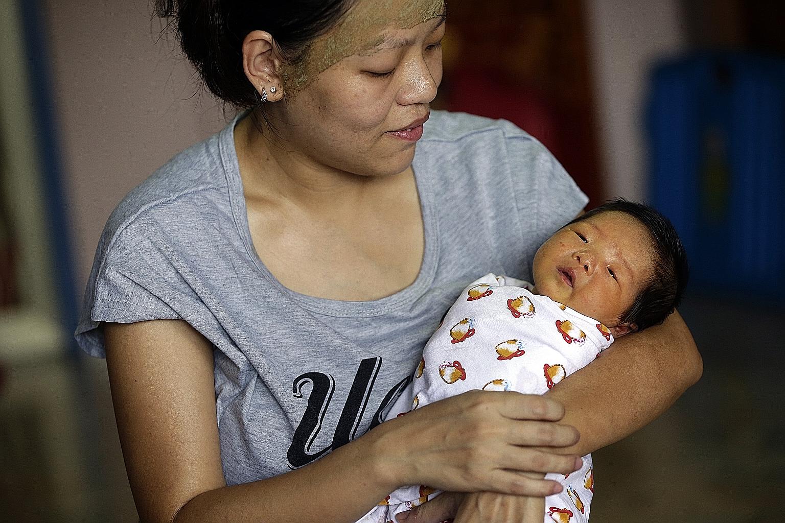 Ms Joycelyn Li gave birth to daughter Jewel on May 30. Her husband Jake Seet died while conducting underwater operations for a vessel on May 7, and she found it particularly difficult not having him around in the hospital after her delivery. She is s