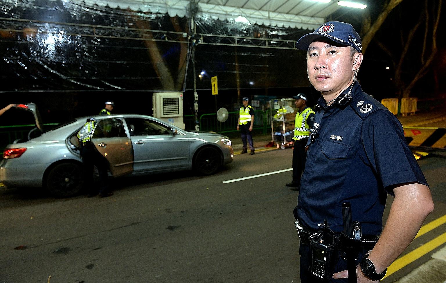 Assistant Commissioner of Police Tan Chia Han is in charge of security at the Shangri-La Hotel, where the US President is staying.