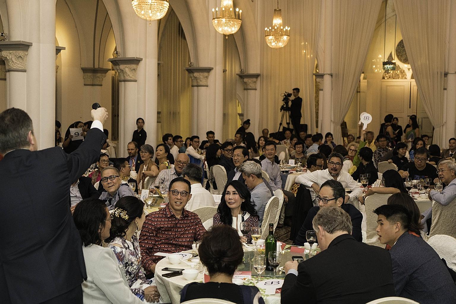 The Private Museum's inaugural gala dinner, attended by some 200 guests, included a private auction which sold off works by late Singapore artist Anthony Poon and five other established artists.