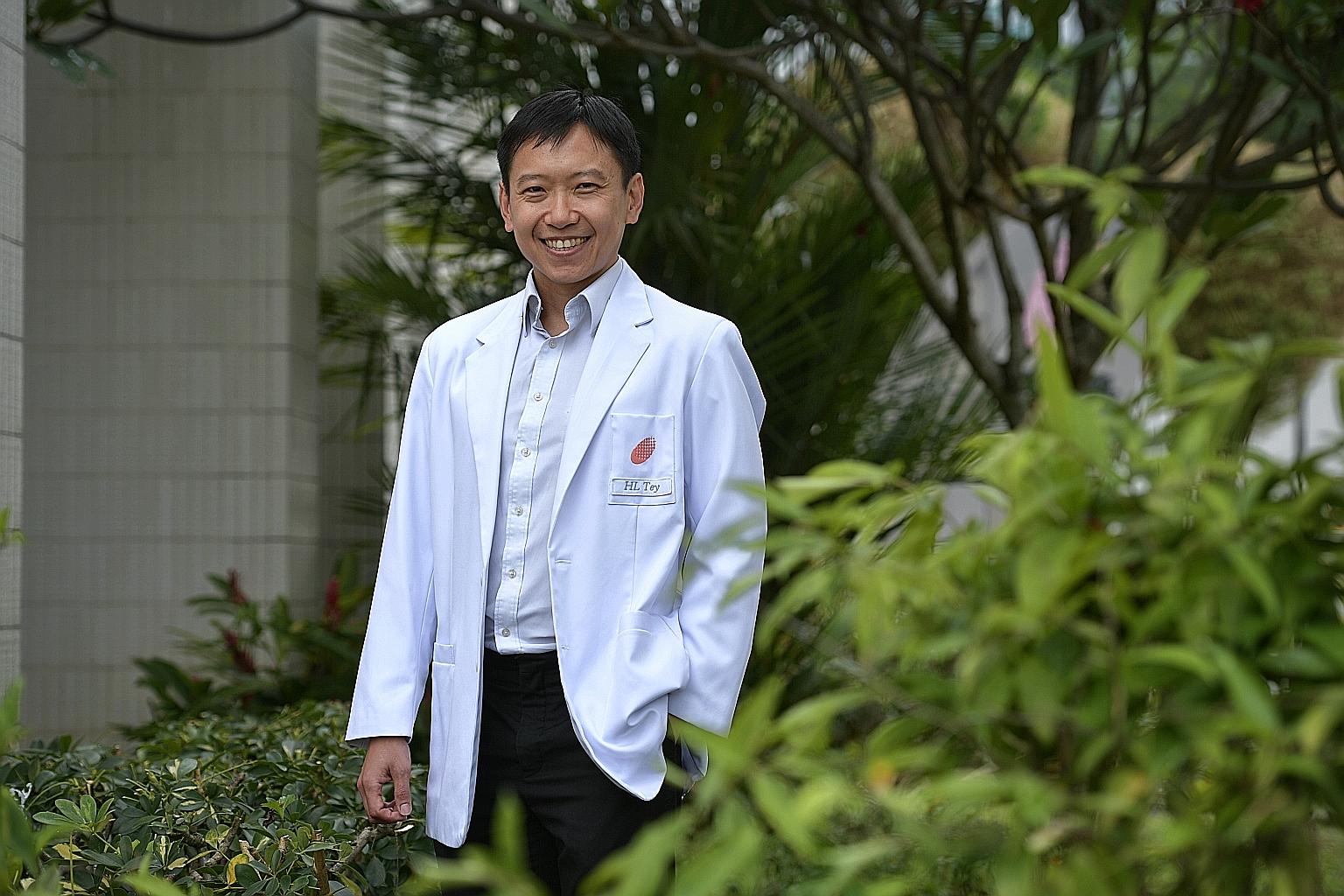 Dr Tey Hong Liang has formulated a soothing balm for patients with persistently itchy skin and devoted hours to learn what might prevent someone from perspiring. He is now working on a gentle hand wash tailored for those with itchy skin.