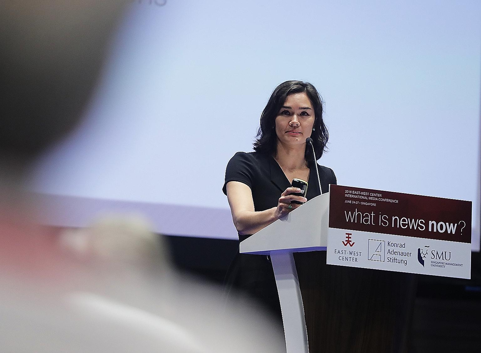 US Assistant Secretary of State for Public Affairs Michelle Giuda maintained that the US remains committed to press freedom and fended off questions on President Donald Trump's treatment of the media.