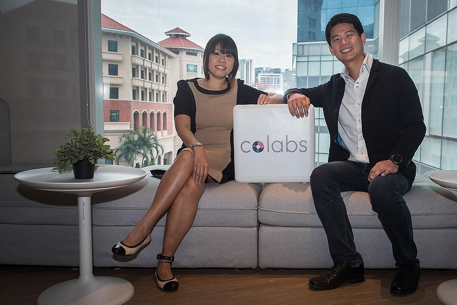 CFS deputy CE0 Joyce Teo and NVPC director of strategic partnership Darrel Lim. The year-long youth collective initiative comes after a series of discussions involving social service groups led by CFS and NVPC.