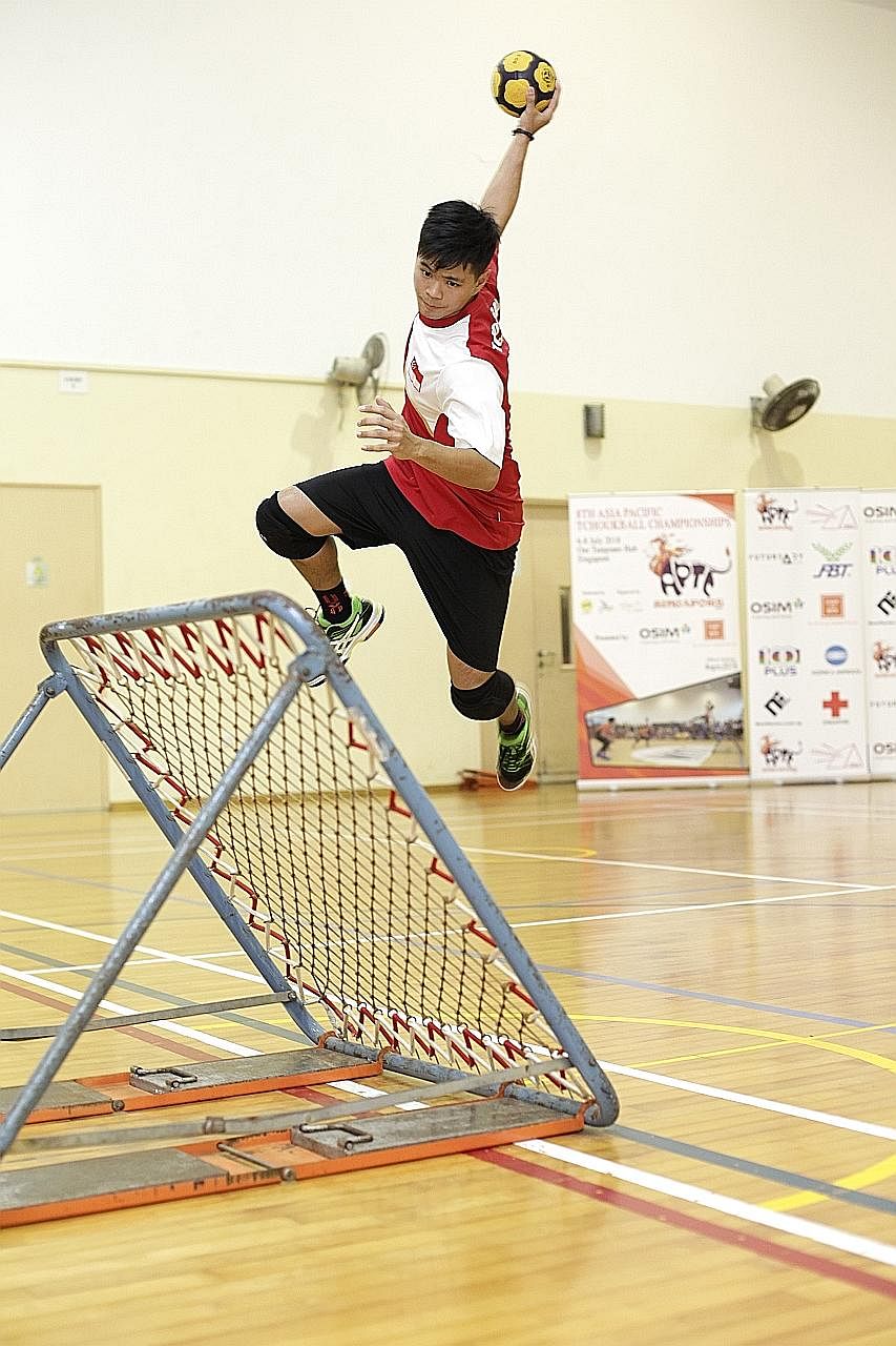 Tchoukball has not only given national player Nico Quek an outlet to forget about his struggles at home, but has also brought him a better way of life.