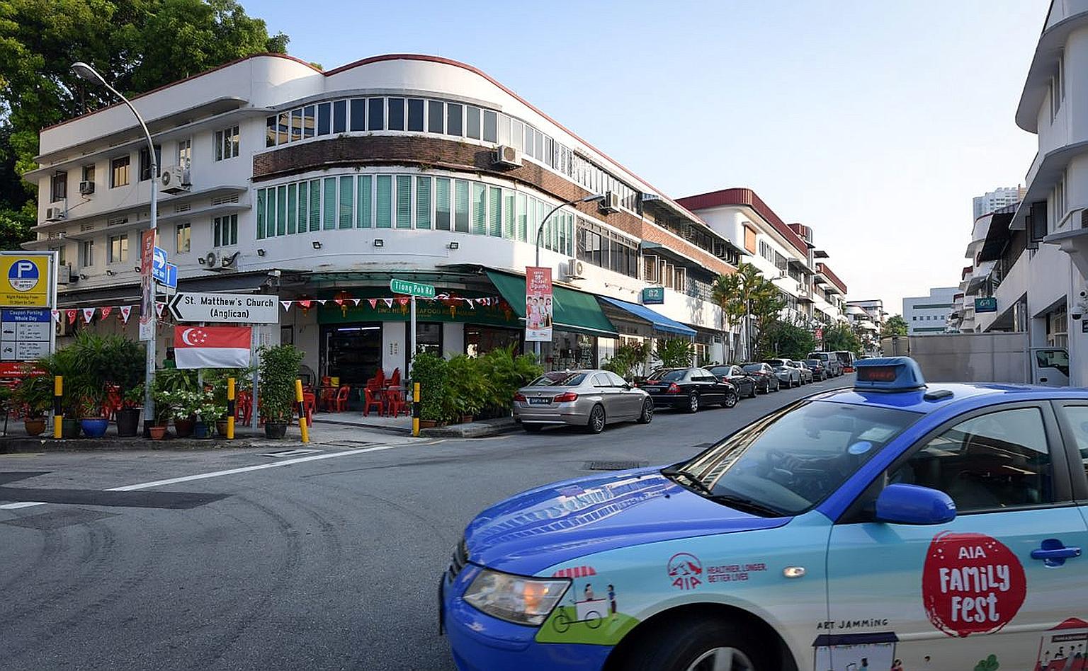 Ting Heng Seafood Restaurant in Tiong Bahru is among the businesses that will benefit from the URA rezoning of residential units in the area. The change to commercial use becomes official next month.
