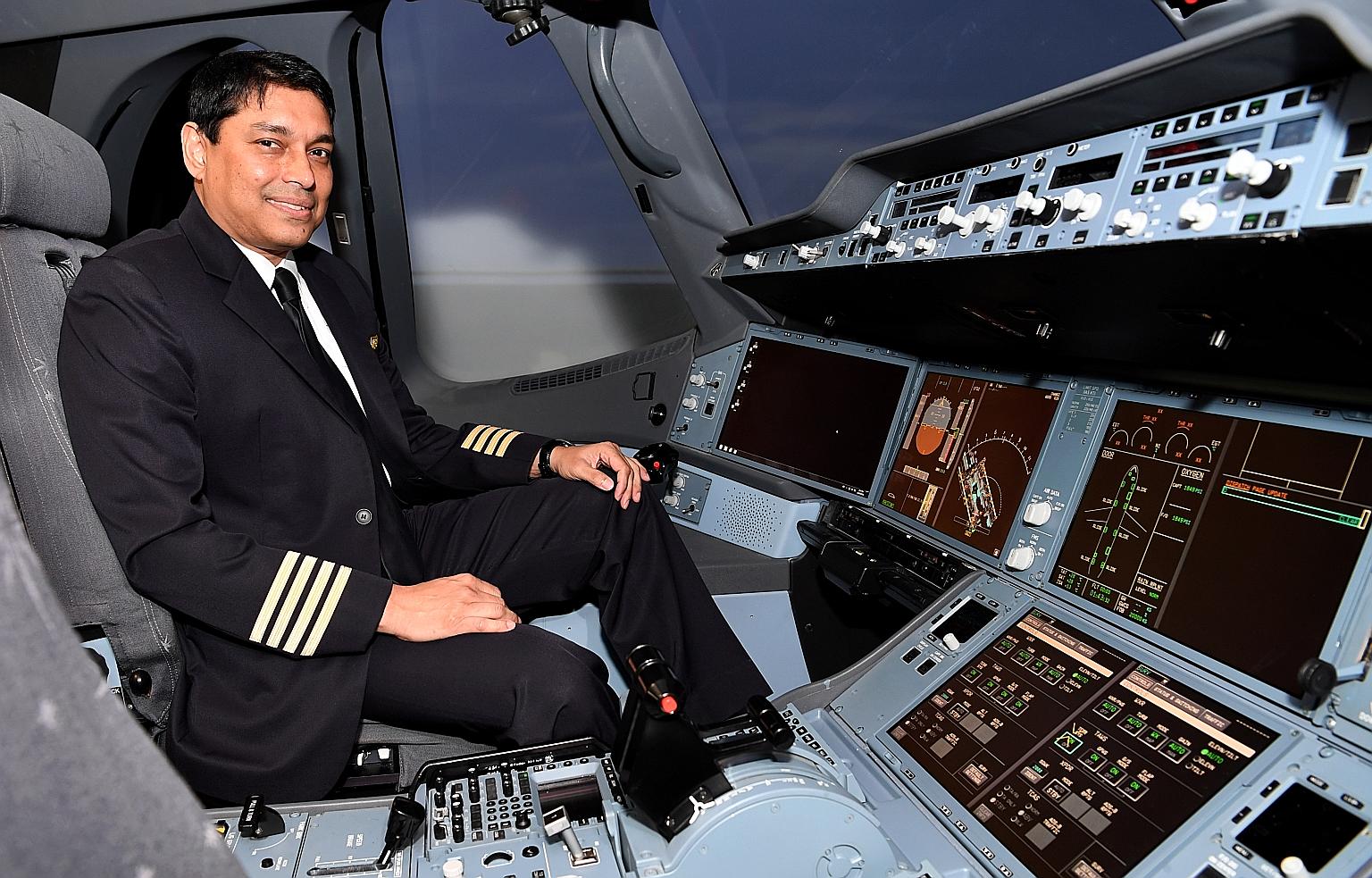 Captain Indranil Ray Chaudhury will pick up SIA's first A350-900ULR aircraft in Toulouse in September. He will also fly the Newark-Singapore leg of the service's first flight in October.