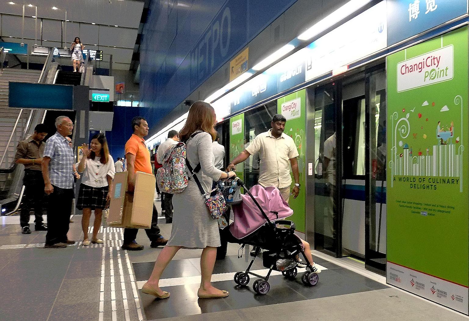 Commuters on the Downtown Line. A consortium comprising engineering giant Siemens, which supplied the signalling system for the Downtown Line, and local company ST Engineering Electronics clinched the $18.8 million contract to develop the system.