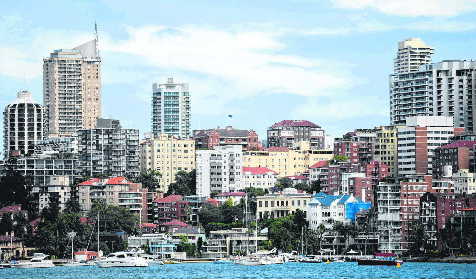 The harbour at Sydney's Rushcutters Bay district. The Aussie dollar fell to below S$1 last week, amid fears over China's economy and weak domestic data.