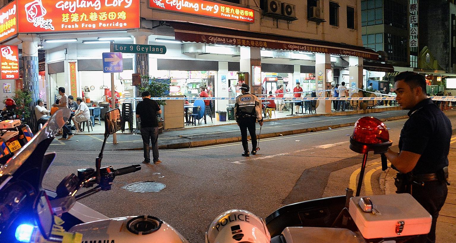The accident in Geylang occurred at about 11.10pm on Sept 19, 2014.