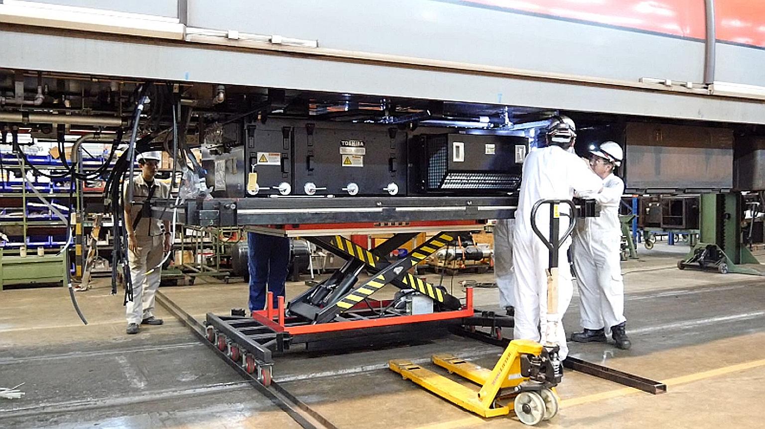 Singapore Rail Engineering had a joint venture with Japan's Toshiba to use and market its train motors.