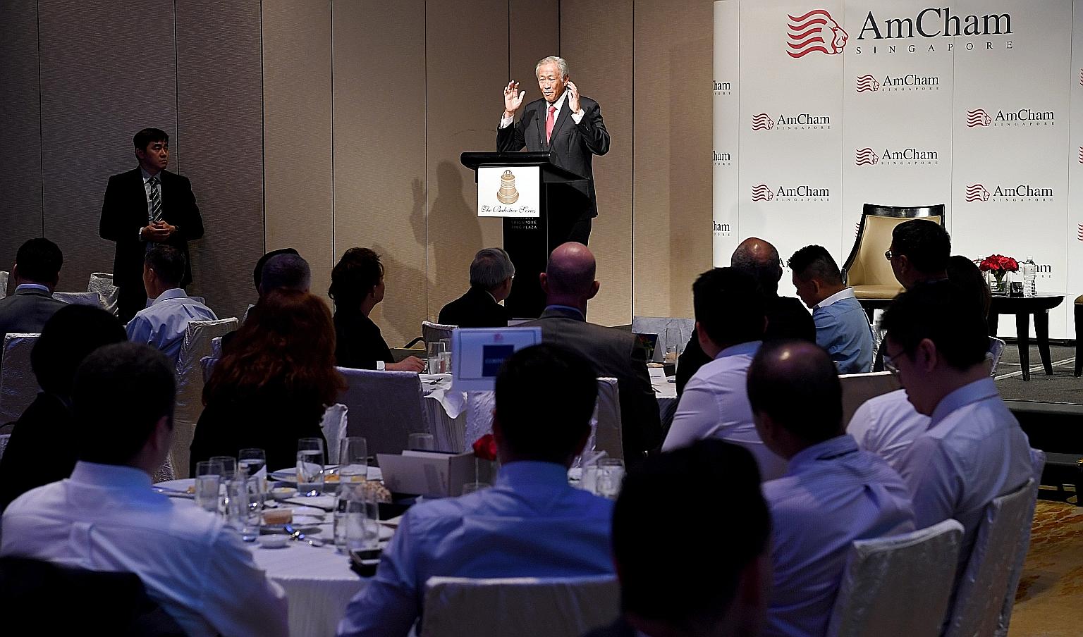 In his speech at the American Chamber of Commerce event yesterday, Defence Minister Ng Eng Hen said new rules will be written as power configurations alter, and "we will have to work to ensure these new rules for Globalisation 2.0... will be open, tr