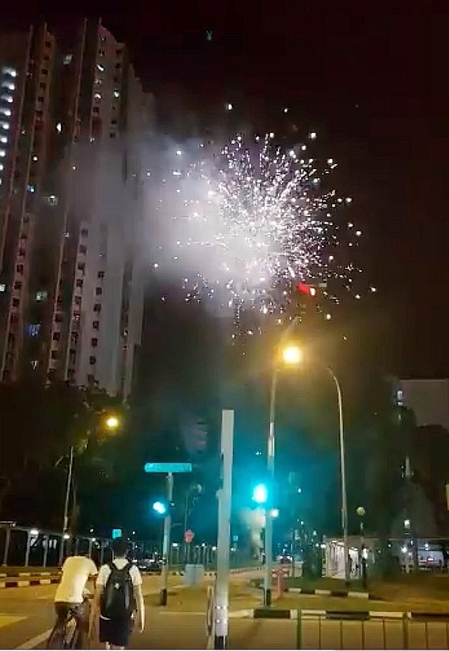 Bursts of fireworks were spotted in Little India this week.