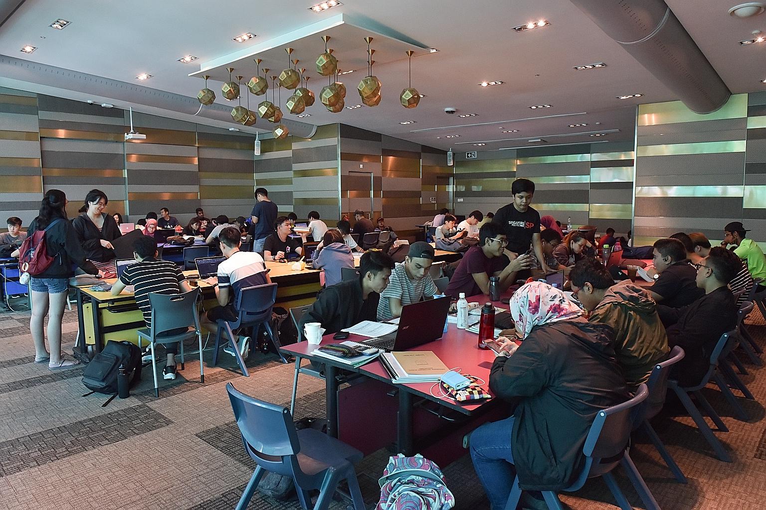 Students at the Singapore Polytechnic. Polytechnic graduates applying to local universities from 2020 will not need to include their O-level results. Only their polytechnic GPA will count towards the university admissions score, except for certain co