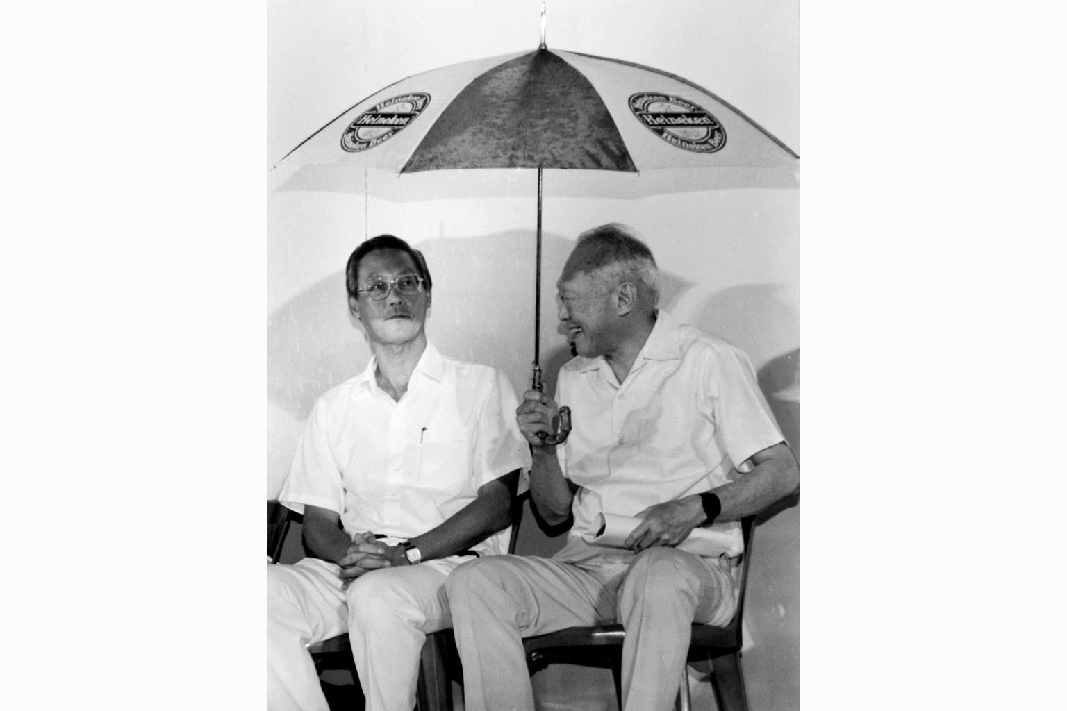 Then Prime Minister Goh Chok Tong and Senior Minister Lee Kuan Yew at a by-election rally in Marine Parade GRC in December 1992. A new book, Tall Order: The Goh Chok Tong Story, contains many accounts of the interactions between the two men, about ho