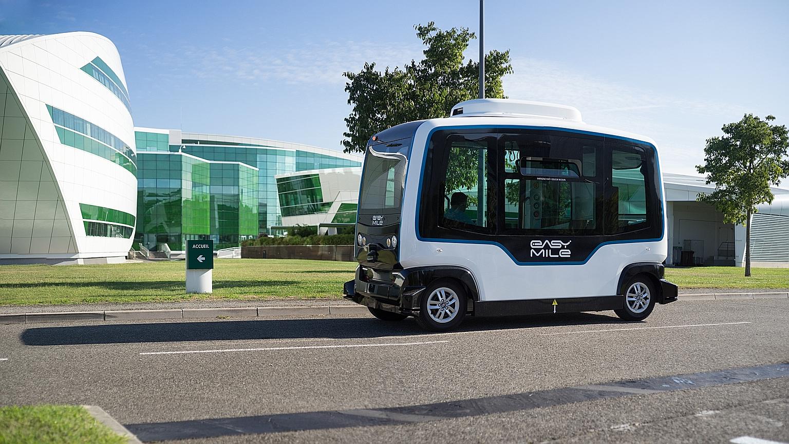 French start-up EasyMile's EZ10 autonomous shuttle will ply a 1.6km route on the National University of Singapore campus from next March as part of a year-long trial with ComfortDelGro and automotive distributor Inchcape.